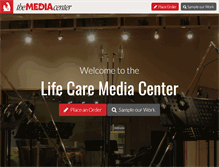 Tablet Screenshot of lifecaremediacenter.com